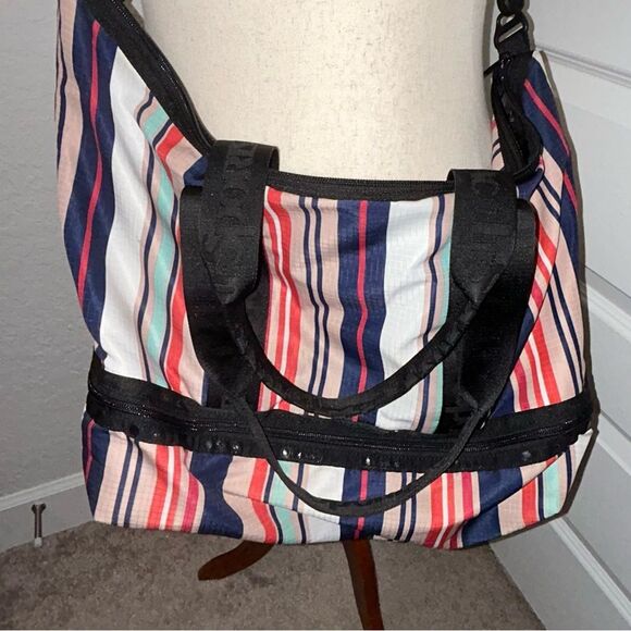 LeSportsac Stripe Print Crossbody Tote Bag - Picture 3 of 11